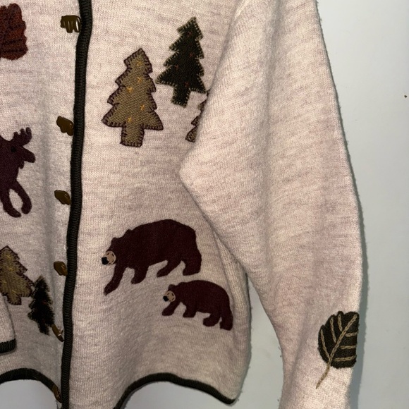 Marisa Christina Nature Print Jacket - Beige and Brown 100% wool - Picture 3 of 11